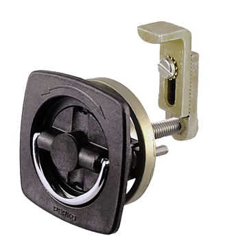Perko Flush Latch - Non-Locking - 2.5&quot; x 2.5&quot; w/Offset Adjustable Cam Bar