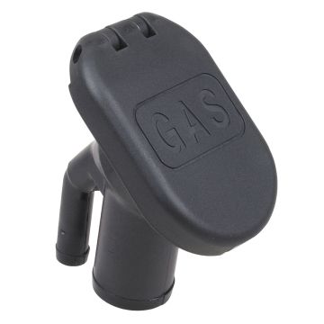 Perko Combination Vented Gas Fill/Tank f/1-1/2&quot; Hose - 35&deg; Angled Neck