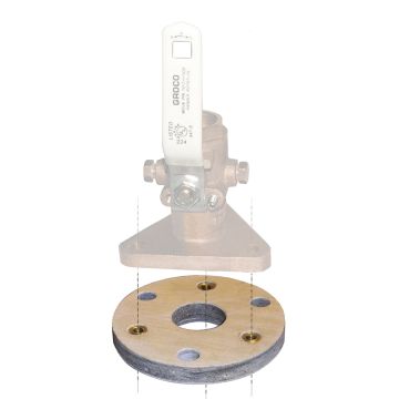GROCO Backing Block f/2&quot; &amp; 2-1/2&quot; Seacocks