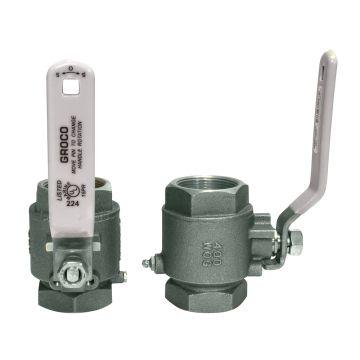 GROCO 1-1/4&quot; NPT Stainless Steel In-Line Ball Valve