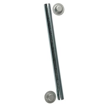 C.E. Smith Package Roller Shaft 1/2&quot; x 5-1/4&quot; w/Cap Nuts - Zinc