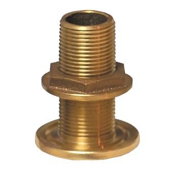 GROCO 1&quot; NPS NPT Combo Bronze Thru-Hull Fitting w/Nut