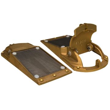 GROCO Perforated Hull Strainer w/Access Door 3&quot; Max Thru-Hull