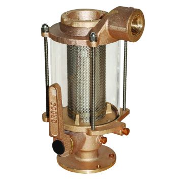 GROCO 1-1/4&quot; Ball Valve/Seacock &amp; Raw Water Strainer Combo