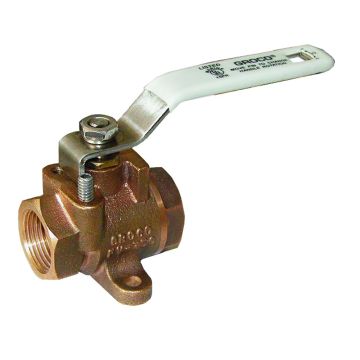 GROCO 3/4&quot; NPT Bronze Inline Fuel Valve
