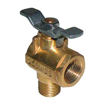 GROCO 1/2&quot; NPT 90&deg; Bronze Fuel Valve