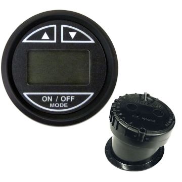 Faria Euro Black 2&quot; Depth Sounder w/In-Hull Transducer