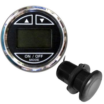 Faria Chesapeake Black 2&quot; Depth Sounder w/Thru-Hull Transducer