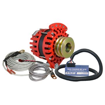 Balmar Alternator 1-2&quot; Single Foot Dual V Pulley Regulator &amp; Temp Sensor - 170A Kit - 12V