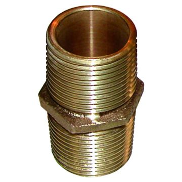 GROCO Bronze Pipe Nipple - 2&quot; NPT