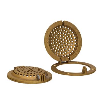 GROCO Bronze Round Hull Strainer w/Access Door f/Up To 1&quot; Thru-Hull