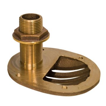 GROCO 2-1/2&quot; Bronze Combo Scoop Thru-Hull w/Nut