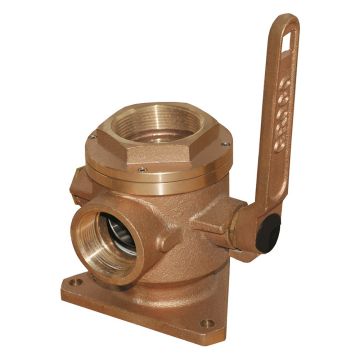 GROCO 1-1/4&quot; Safety Seacock w/1&quot; Side Port