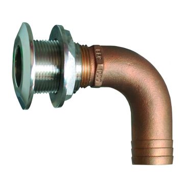 GROCO 1&quot; 90 Degree Hose Thru-Hull Fitting