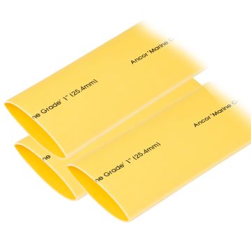 Ancor Heat Shrink Tubing 1&quot; x 3&quot; - Yellow - 3 Pieces