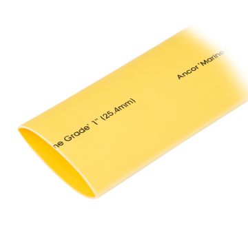 Ancor Heat Shrink Tubing 1&quot; x 48&quot; - Yellow - 1 Pieces