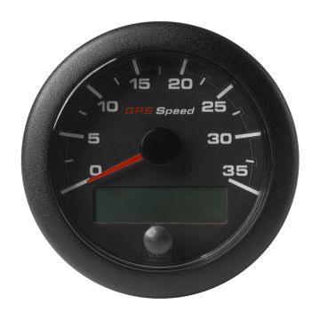 Veratron 3-3/8&quot; (85mm) OceanLink&reg; GPS Speedometer - Black Dial &amp; Bezel (0-35 K/MPH/KMH)