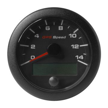 Veratron 3-3/8&quot; (85mm) OceanLink&reg; GPS Speedometer - Black Dial &amp; Bezel (0-14 K/MPH/KMH)