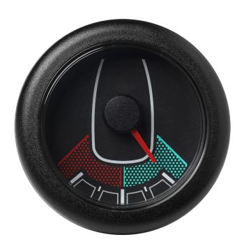 Veratron 52MM (2-1/16&quot;) OceanLink Rudder Angle Gauge - Left/Right - Black Dial &amp; Bezel