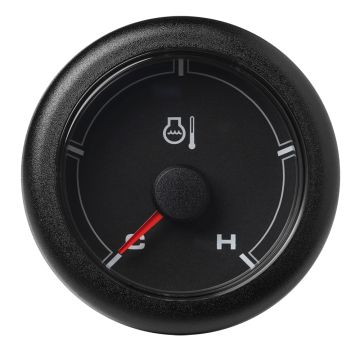 Veratron 52MM (2-1/16&quot;) OceanLink Coolant Temperature Gauge (250&deg;F) - Black Dial &amp; Bezel