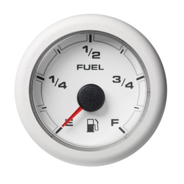 Veratron 52MM (2-1/16&quot;) OceanLink Fuel Level Gauge - White Dial &amp; Bezel