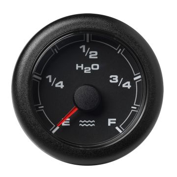 Veratron 52MM (2-1/16&quot;) OceanLink Fresh Water Gauge - Black Dial &amp; Bezel