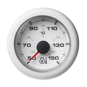Veratron 52MM (2-1/16&quot;) OceanLink Engine Oil Temperature 150&deg;C/300&deg;F - White Dial &amp; Bezel