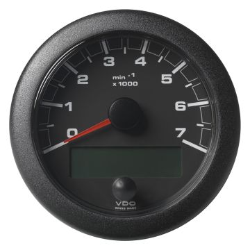 Veratron 3-3/8&quot; (85MM) OceanLink&reg; NMEA 2000&reg; Tachometer - 7000 RPM - Black Dial &amp; Bezel