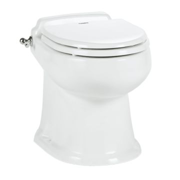 Dometic&trade; MasterFlush 8740 White Electric Macerating Toilet - Raw/Fresh Water