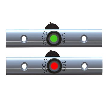 TACO Rub Rail Mounted LED Navigation Light Set - 4&quot; w/Deutsch Plug Port &amp; Starboard