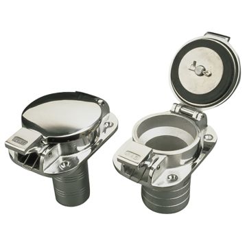 Sea-Dog Stainless Steel Flip Top Deck Fill - Gas - 2&quot; Hose