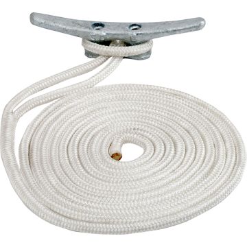 Sea-Dog Double Braided Nylon Dock Line - 5/8&quot; x 20&#39; - White