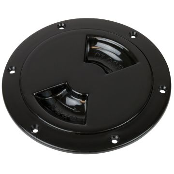Sea-Dog Smooth Quarter Turn Deck Plate - Black - 5&quot;