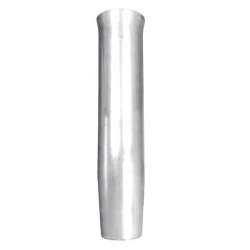 Tigress Weld On Aluminum Flared Rod Holder w/o Blade Mill Finished 10&quot;