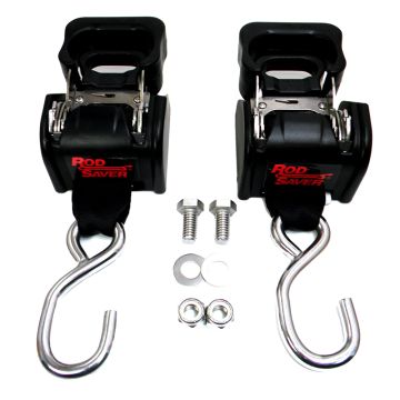 Rod Saver Stainless Steel Retractable Transom Tie-Down - 40&quot; - Pair