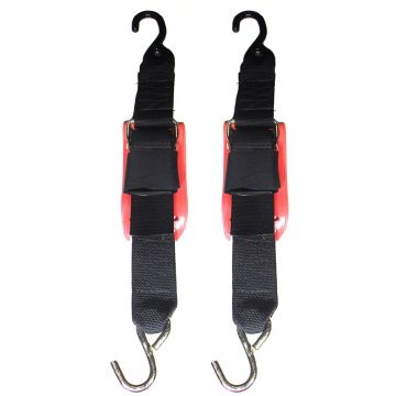Rod Saver Quick Release Trailer Tie-Down w/Vinyl Pad - 2&quot; x 4&#39; - Pair