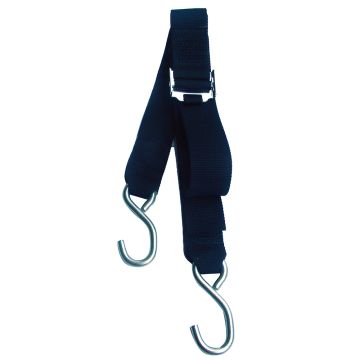 Rod Saver Stainless Steel Roller Buckle Gunwale Tie-Down - 2&quot; x 13&#39;
