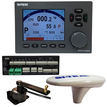 SI-TEX SP38-18 Autopilot Core Pack Including Compact GPS Compass &amp; RotaryFeedback, No Pump