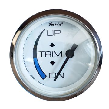 Faria Chesapeake White SS 2&quot; Trim Gauge f/Honda Engines
