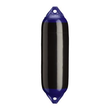 Polyform F-02 Twin Eye Fender 7.5&quot; x 26&quot; - Black