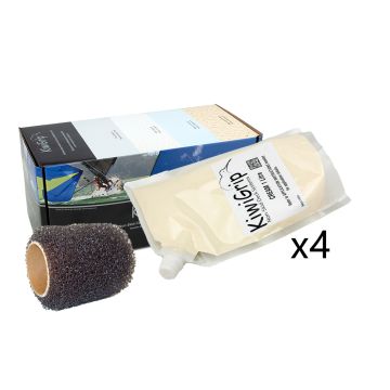 KiwiGrip 4 - 1 Liter Pouches - Cream w/4&quot; Roller