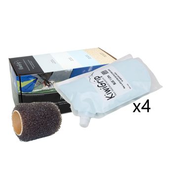 KiwiGrip 4 - 1 Liter Pouches - Blue w/4&quot; Roller