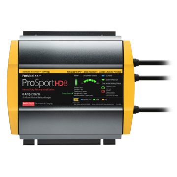 ProMariner ProSportHD 8 Gen 4 - 8 Amp - 2 Bank Battery Charger