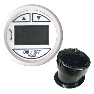 Faria Dress White 2&quot; Depth Sounder w/In-Hull Transducer