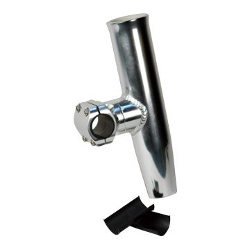 C. E. Smith Adjustable Mid Mount Rod Holder Aluminum 7/8&quot; or 1&quot; w/Sleeve &amp; Hex Key