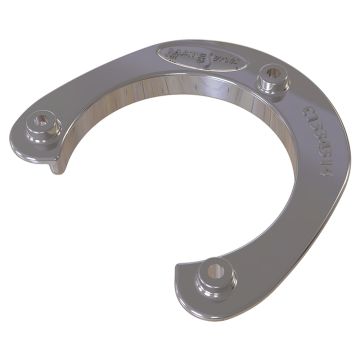 Mate Series Stainless Steel Rod &amp; Cup Holder Backing Plate f/Round Rod/Cup Only f/3-3/4&quot; Holes