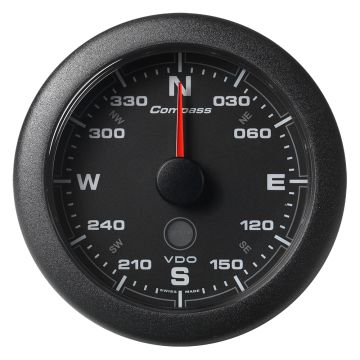 Veratron 3-3/8&quot; (85MM) OceanLink&reg; Compass - 360&deg; - Black Dial &amp; Bezel