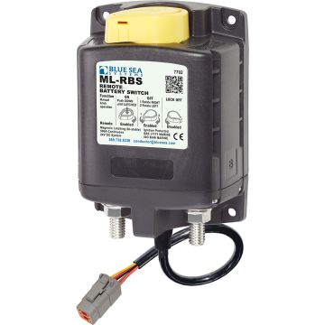 Blue Sea 7702100 ML Solenoid 24V 500A w/Manual Control &amp; Deutsch Connector