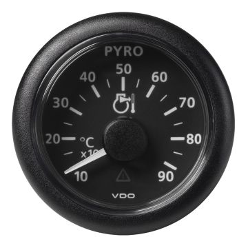 Veratron 52 MM (2-1/16&quot;) ViewLine Pyrometer - 100&deg;C to 900&deg;C - Black Dial &amp; Bezel