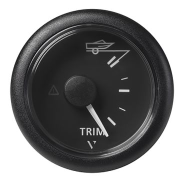 Veratron 52MM (2-1/16&quot;) ViewLine Trim Indicator Gauge Up/Down - Black Dial &amp; Round Bezel